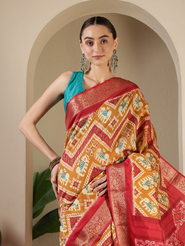 Digital Printed Art Silk Saree