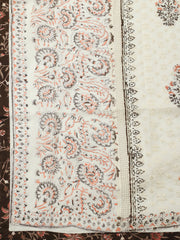 Printed Cotton Blend Unstitched Suit With Pant & Dupatta
