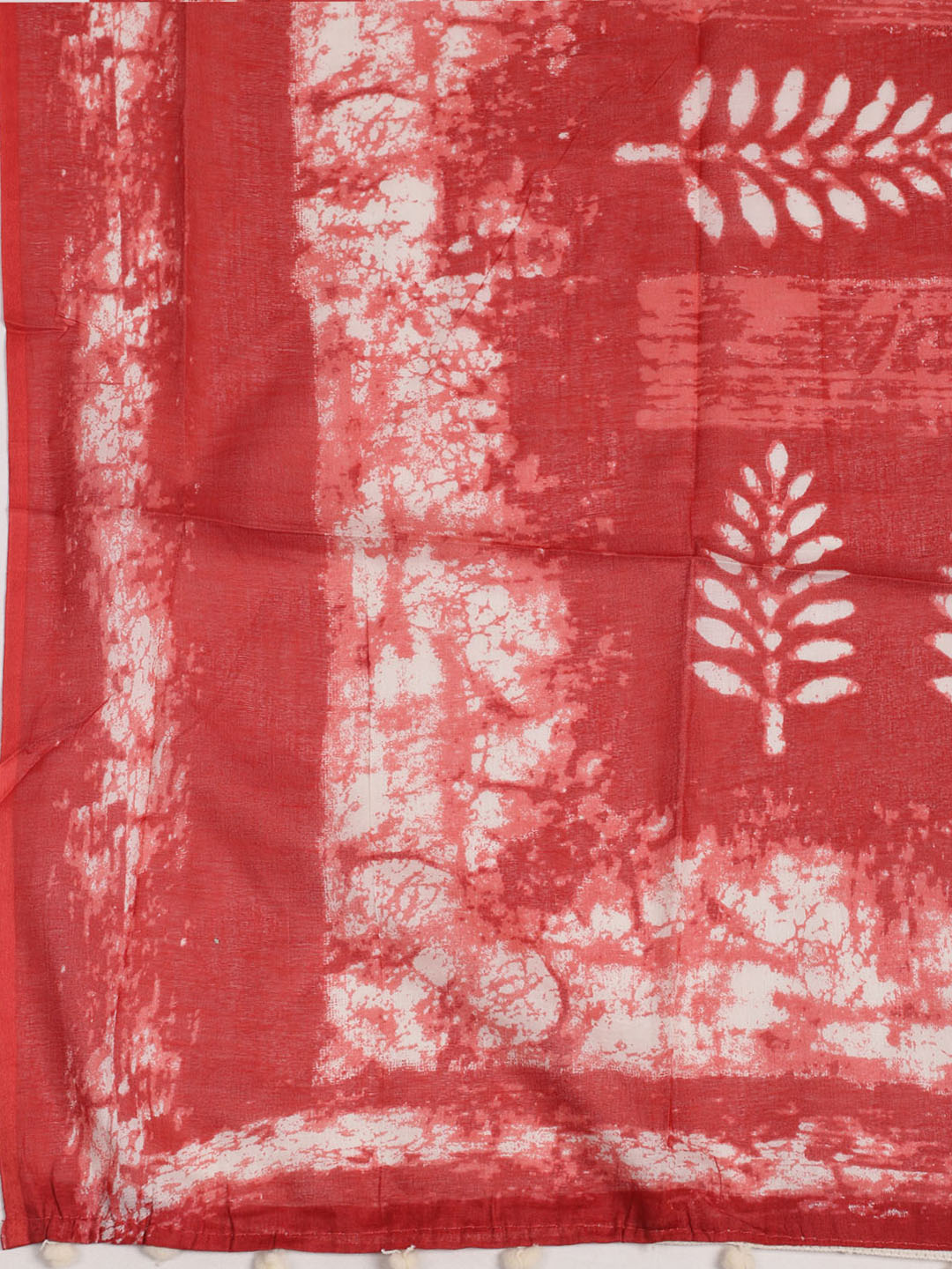 Printed Cotton Unstitched Suit With Pant &amp; Dupatta
