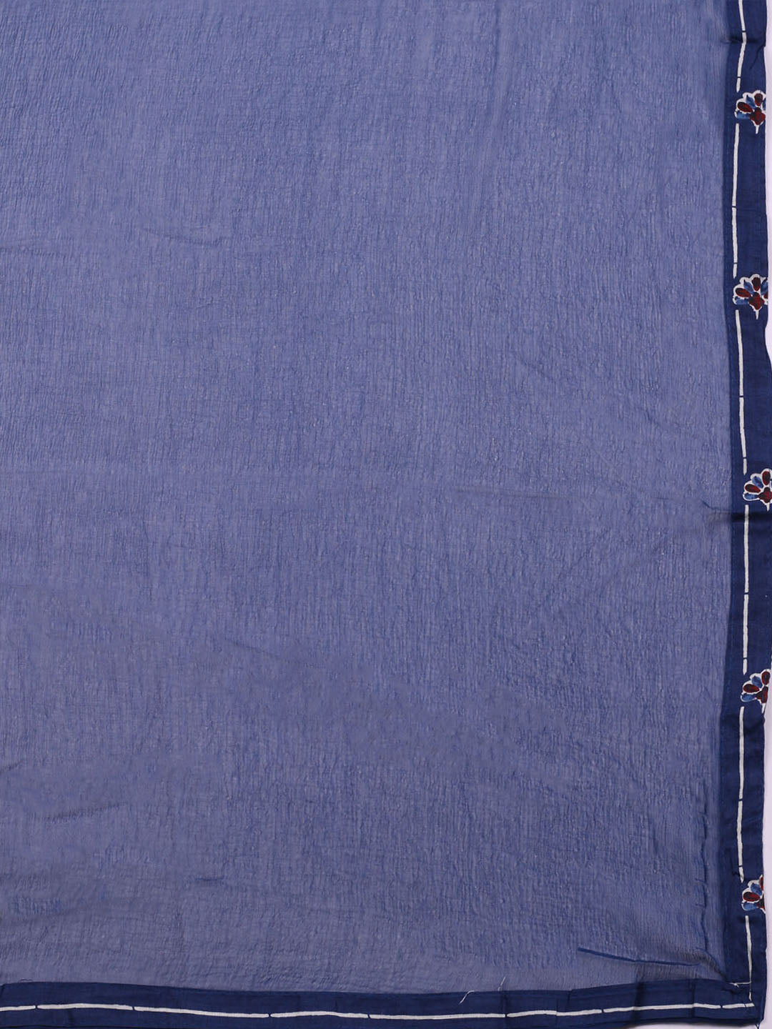 Embroidered Cotton Blend Unstitched Suit With Pant &amp; Dupatta