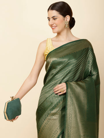 Brocade Zari Jaal Woven Handloom Saree