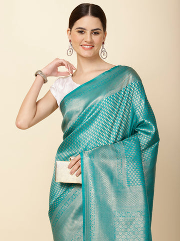 Brocade Zari Jaal Woven Handloom Saree