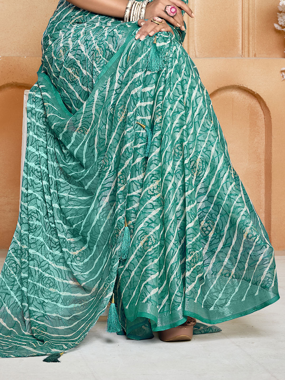 Digital Printed Chiffon Saree