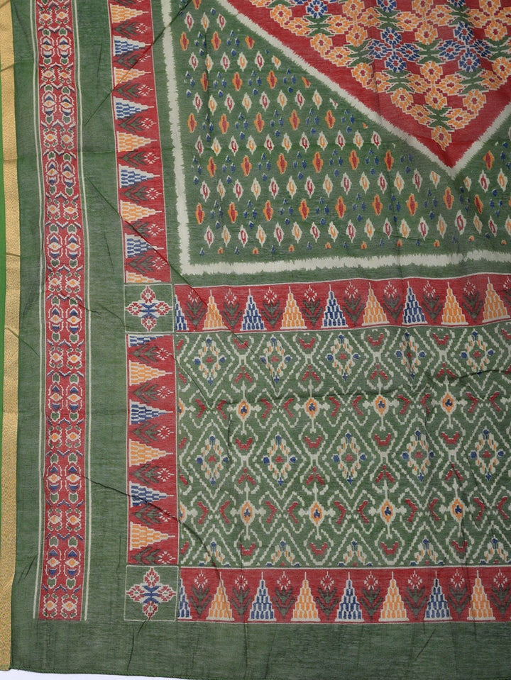 Embroidered Cotton Blend Unstitched Suit With Pant &amp; Dupatta