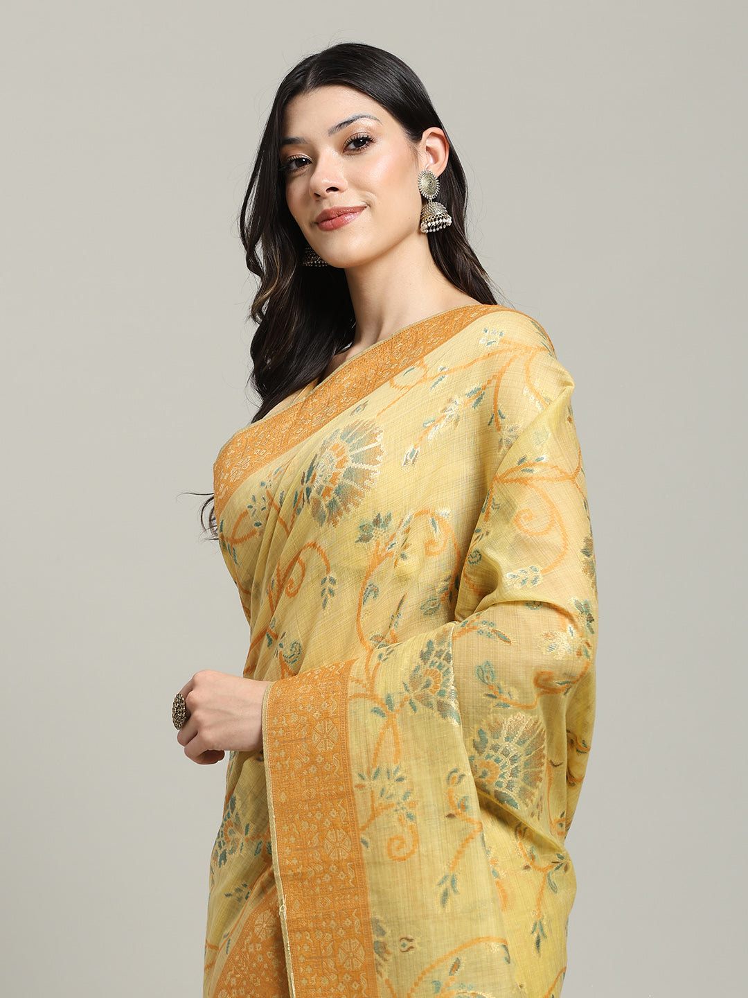 Zari Jaal Art Silk Woven Saree