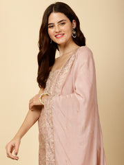 Floral Printed Cotton Unstitched Suit Piece With Dupatta