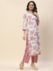 Printed Cotton Kurta Set