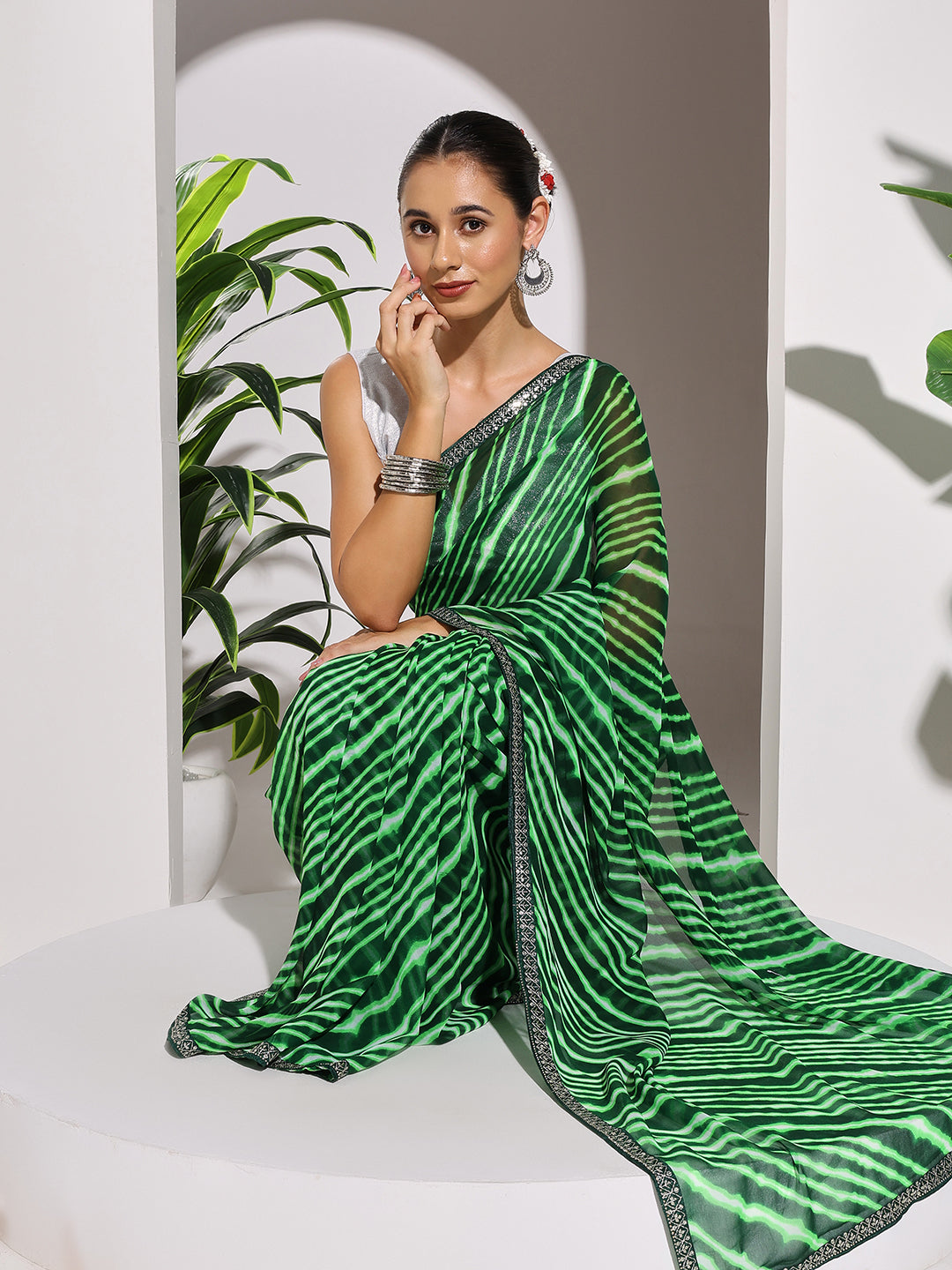 Printed Georgette Saree