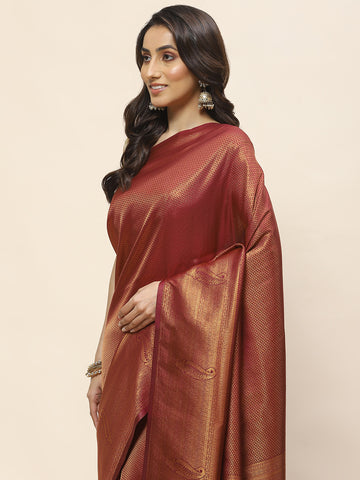 Zari Jaal Woven Handloom Saree