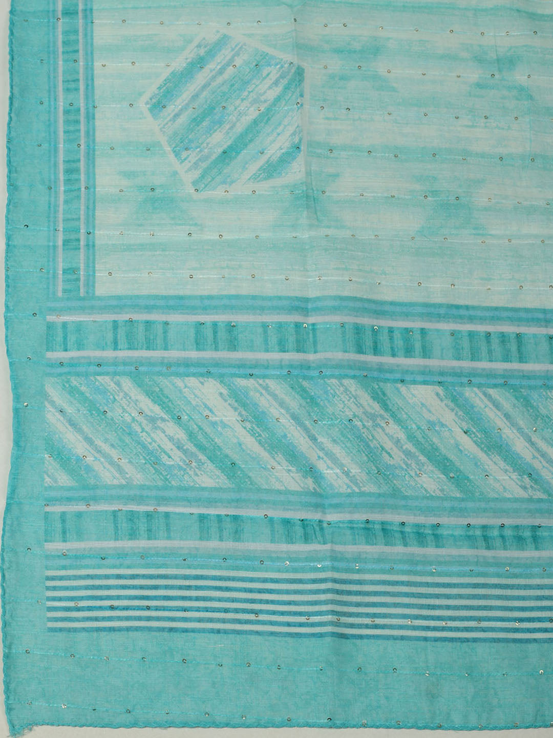 Embroidered Cotton Unstitched Suit With Pant &amp; Dupatta