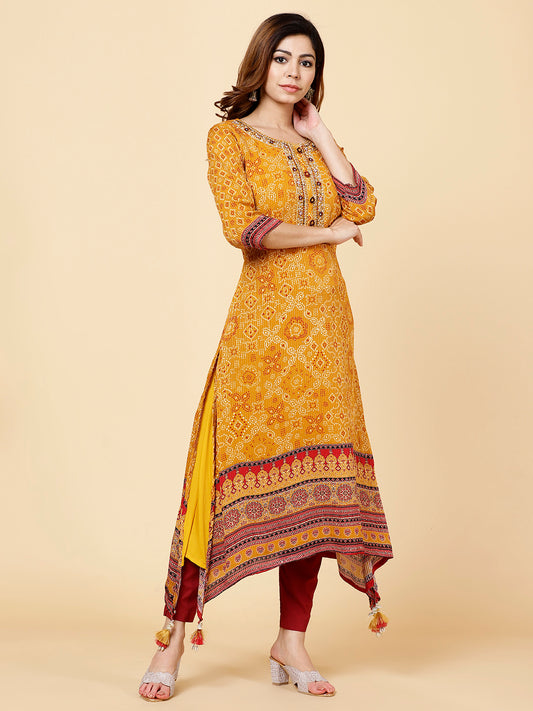 Printed Georgette Kurta