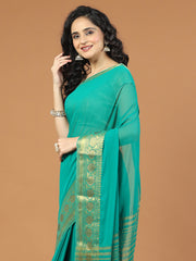 Stone Booti Chiffon Woven Saree