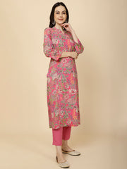 Printed Cotton Kurta Set