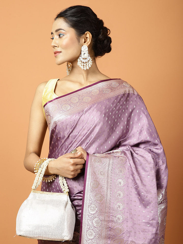 Stone Work Banarasi Woven Saree