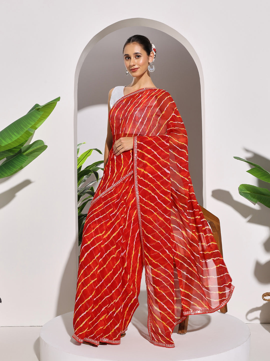 Printed Georgette Saree