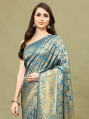 Zari Booti Woven Handloom Saree