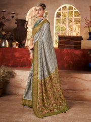 Digital Printed Art Silk Saree