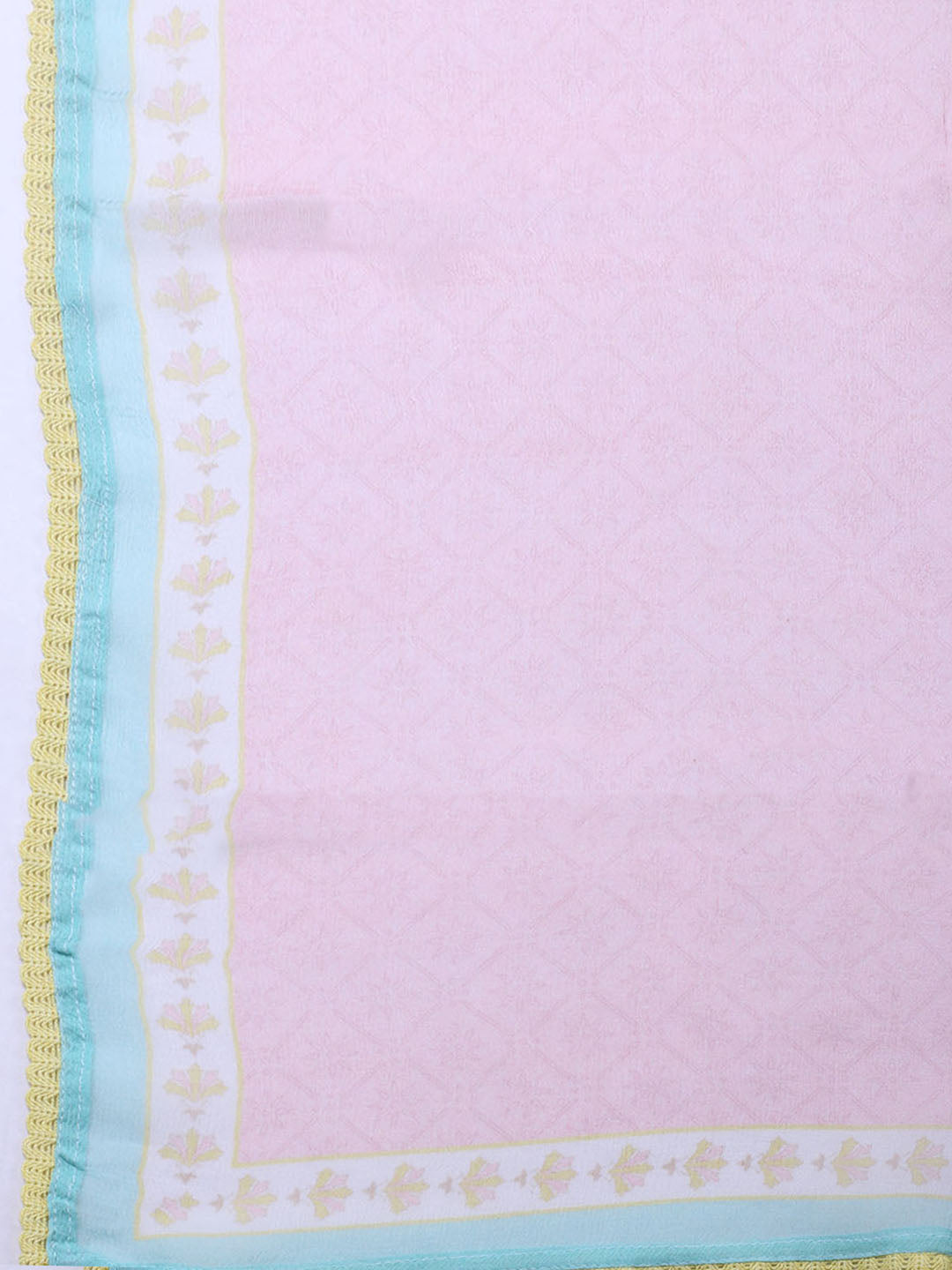 Printed Muslin Unstitched Suit With Pant &amp; Dupatta