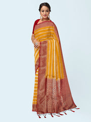 Zari Jaal Woven Art Silk Saree