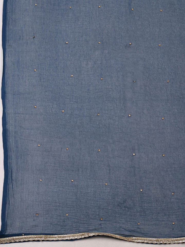 Woven Chanderi Unstitched Suit Piece With Dupatta