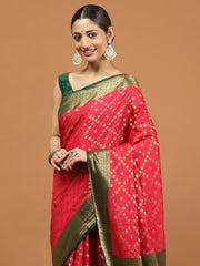 Zari Border Woven Art Silk Saree