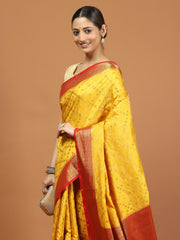 Zari Border Woven Art Silk Saree