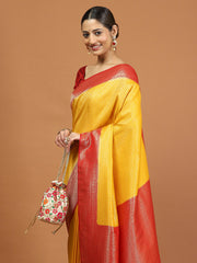 Zari Border Woven Art Silk Saree