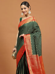 Zari Border Woven Art Silk Saree