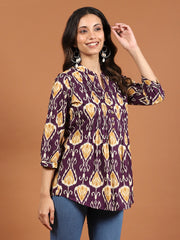 Printed Cotton Blend Kurta