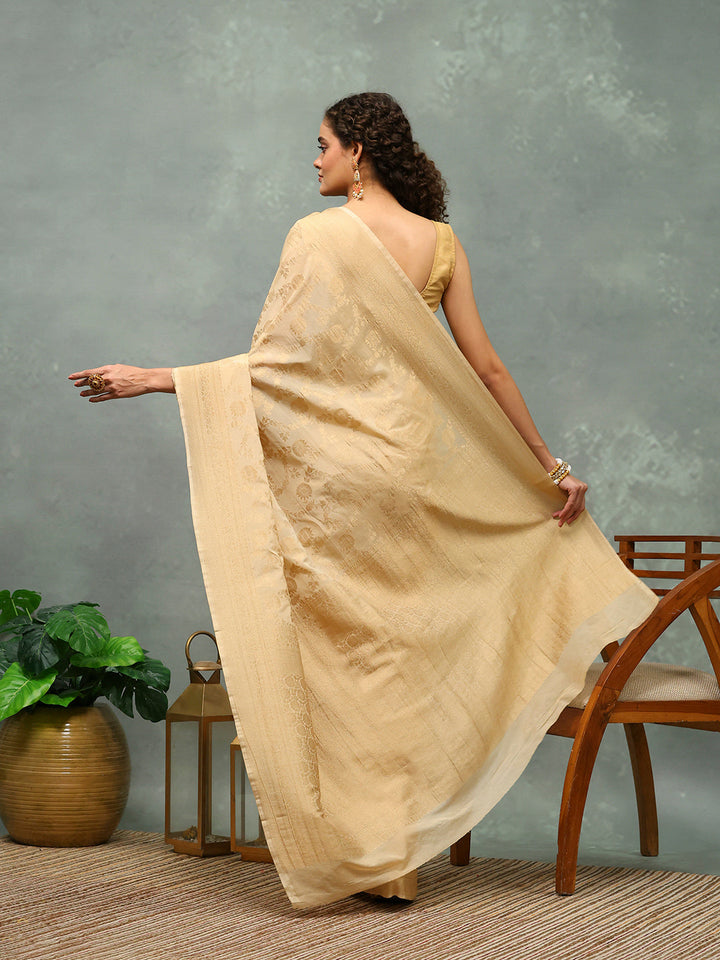 Woven Border Georgette Saree