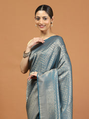 Zari Border Woven Art Silk Saree