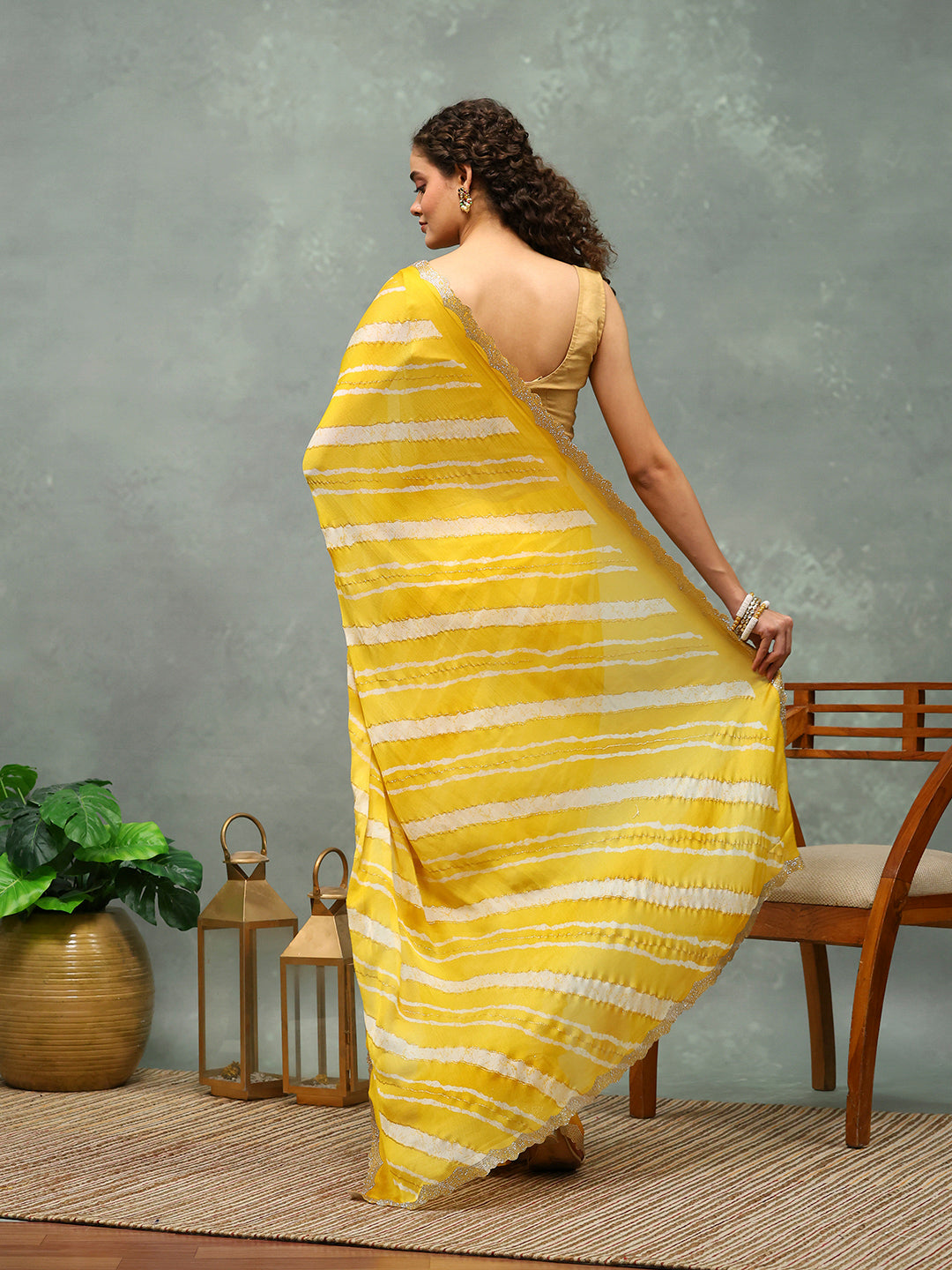 Digital Printed Chiffon Saree