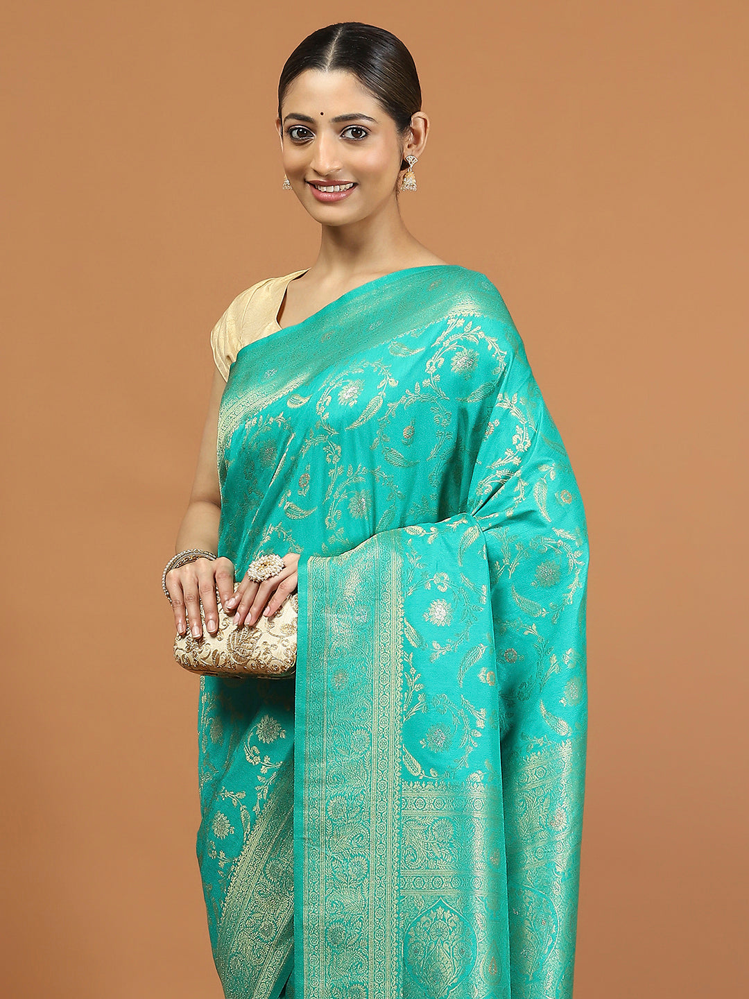 Zari Border Woven Art Silk Saree