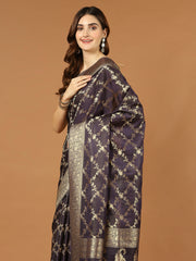 Zari Jaal Art Silk Woven Saree