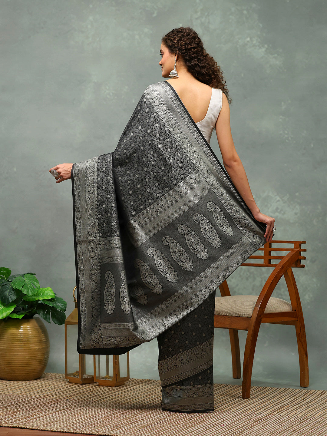 Woven Border Art Silk Saree