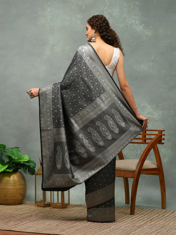 Woven Border Art Silk Saree