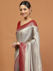 Zari Border Woven Art Silk Saree