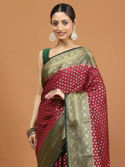 Zari Border Woven Art Silk Saree