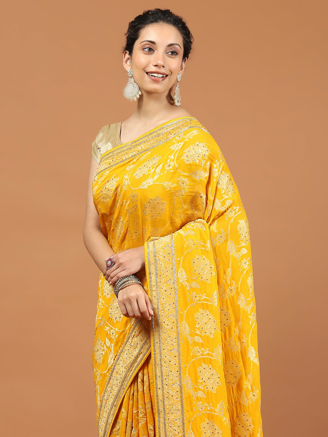 Khaddi Woven Banarasi Saree