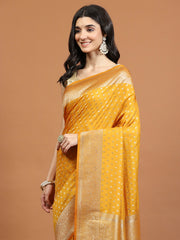 Zari Jaal Woven Art Silk Saree