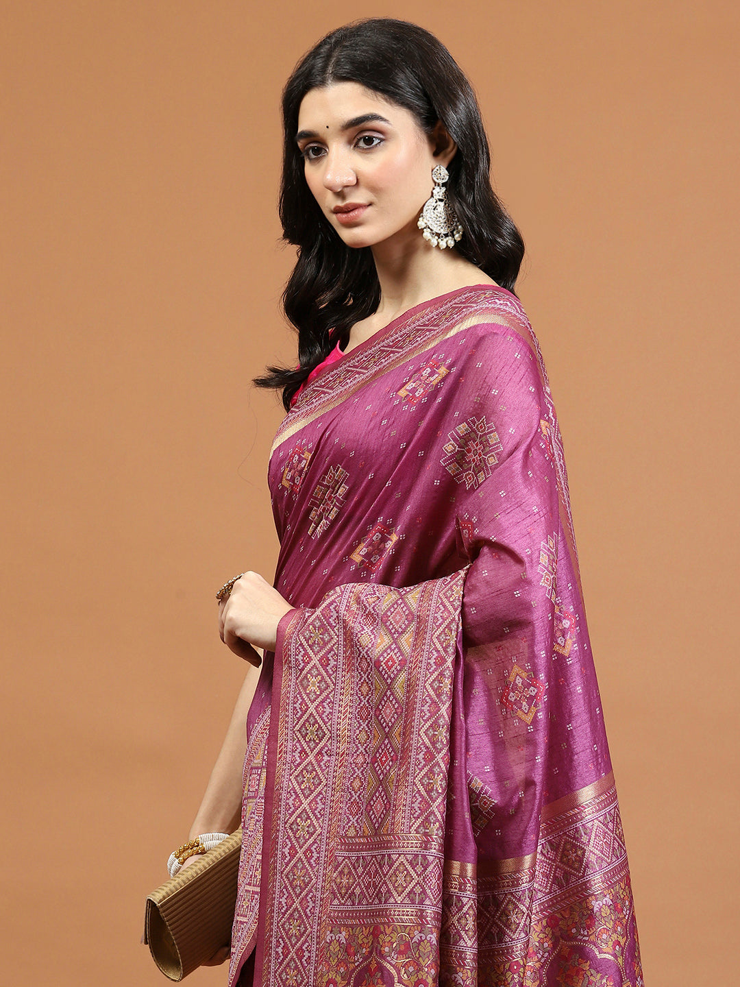 Zari Jaal Woven Art Silk Saree