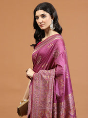 Zari Jaal Woven Art Silk Saree