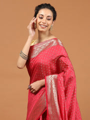 Zari Border Woven Art Silk Saree