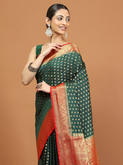 Zari Border Woven Art Silk Saree