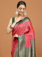 Zari Border Woven Art Silk Saree