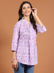 Printed Cotton Blend Kurta