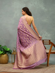 Woven Border Georgette Saree