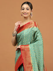 Zari Border Woven Art Silk Saree