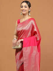 Zari Border Woven Art Silk Saree