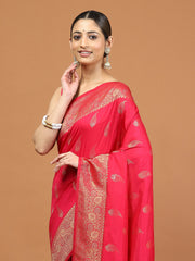 Zari Border Woven Art Silk Saree